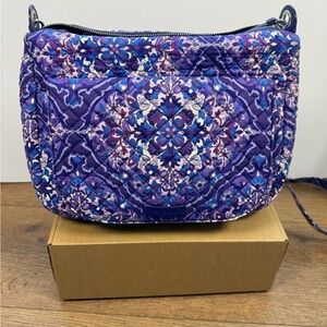 Vera Bradley Blue and Purple Patterned Shoulder Bag